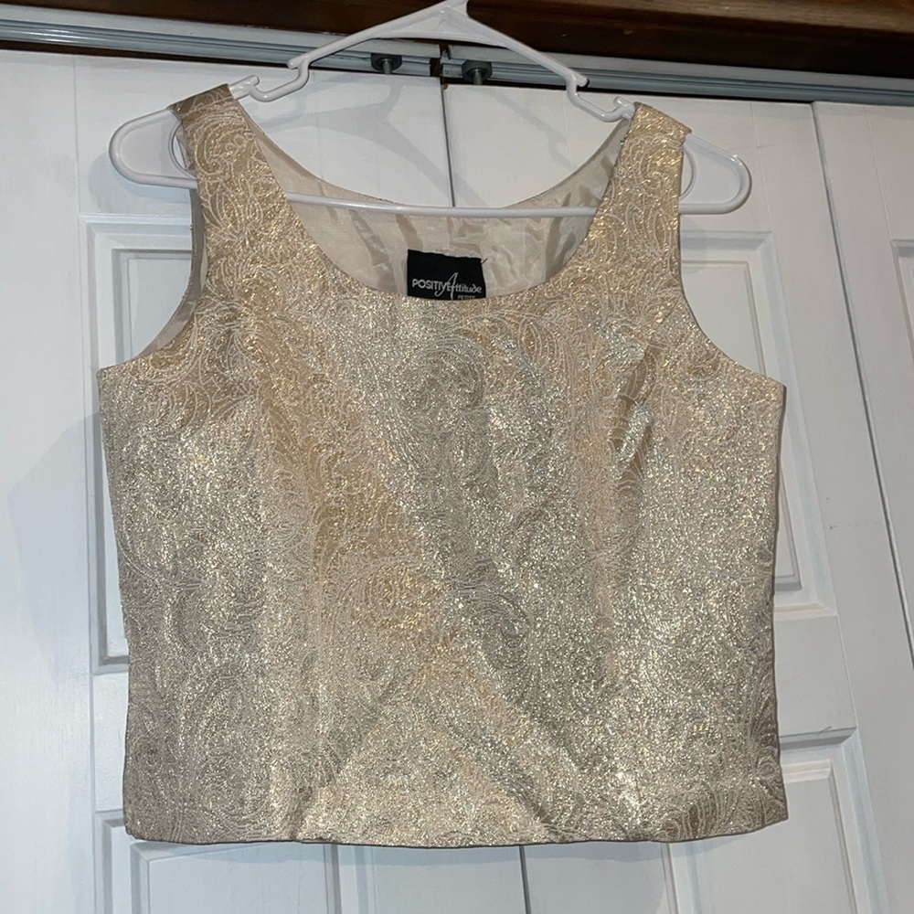Positive Attitude Petite Gold Crop/8P